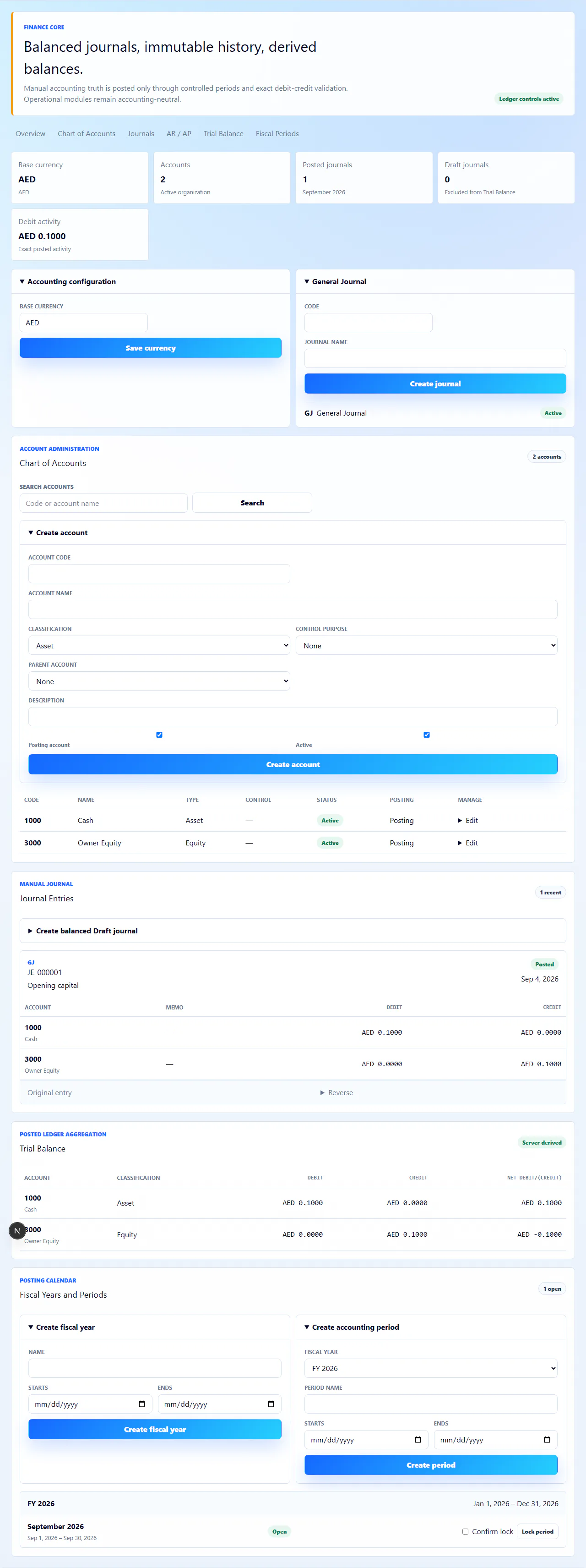 Zivanox Finance, receivables, payables, and reporting controls using isolated synthetic trading data.